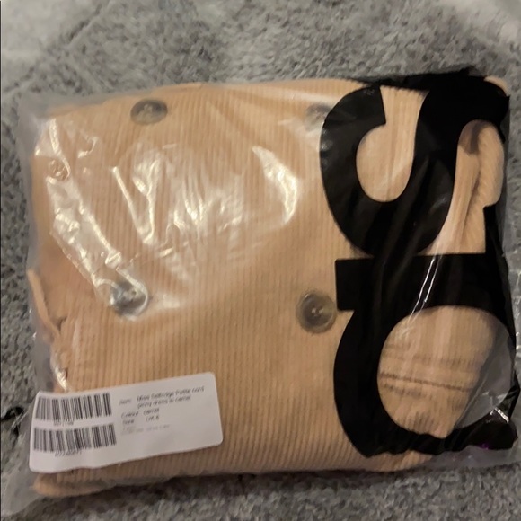 Miss Selfridge Petite cord pinky dress in camel - Picture 2 of 2